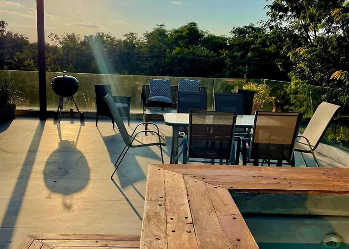 Boho Loft Pool Priv Sillas Colgantes- Centro Apartamento